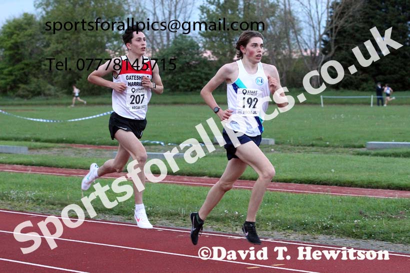 3000 metres, 2021 North East Grand Prix No. 2, Monkton, Wednesday, May 19th. Photo: David T. Hewitson/Sports for All Pics